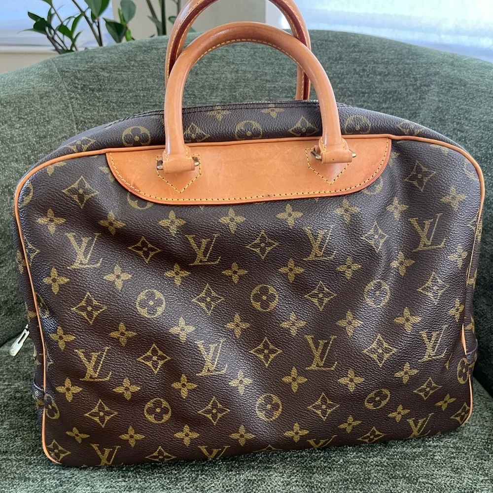 Louis Vuitton Brown Monogram Deauville Handbag